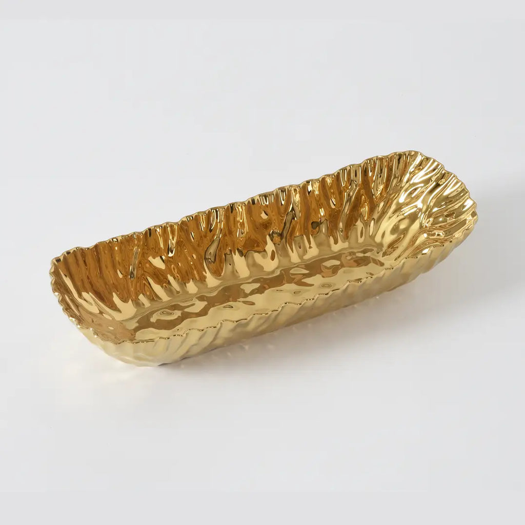 Gold Deep Rectangular