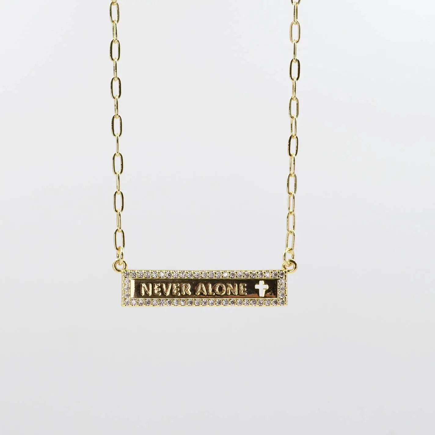 Never Alone Gold Necklace
