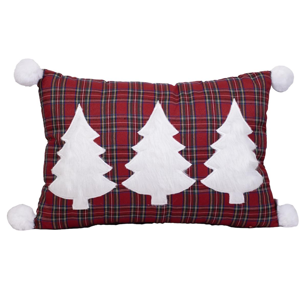 White Spruce Plaid Pillow
