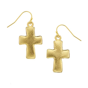 Small Cross Earrings