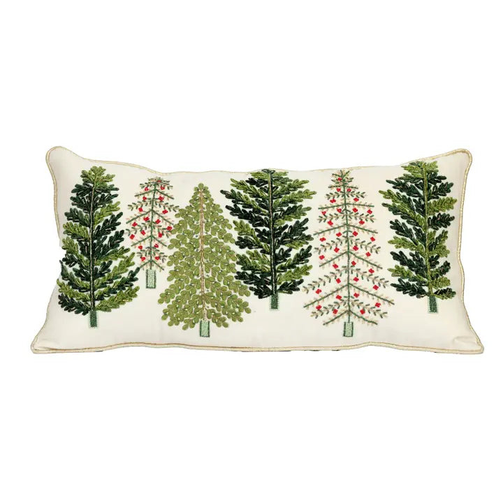 Pine Tree Lumbar Pillow