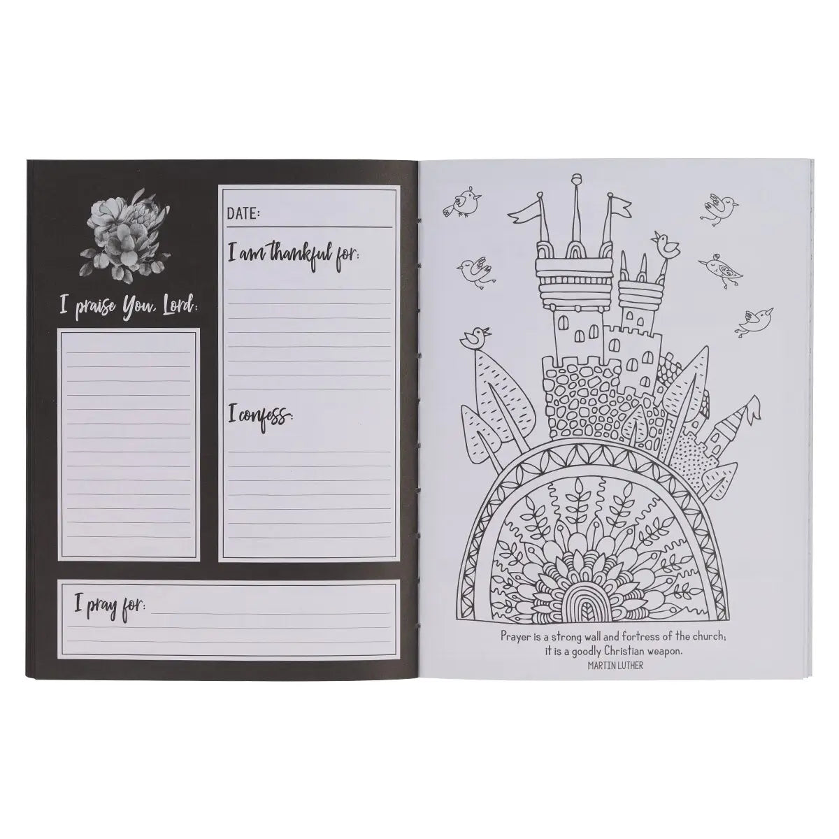 Worry Less, Pray More Coloring Journal