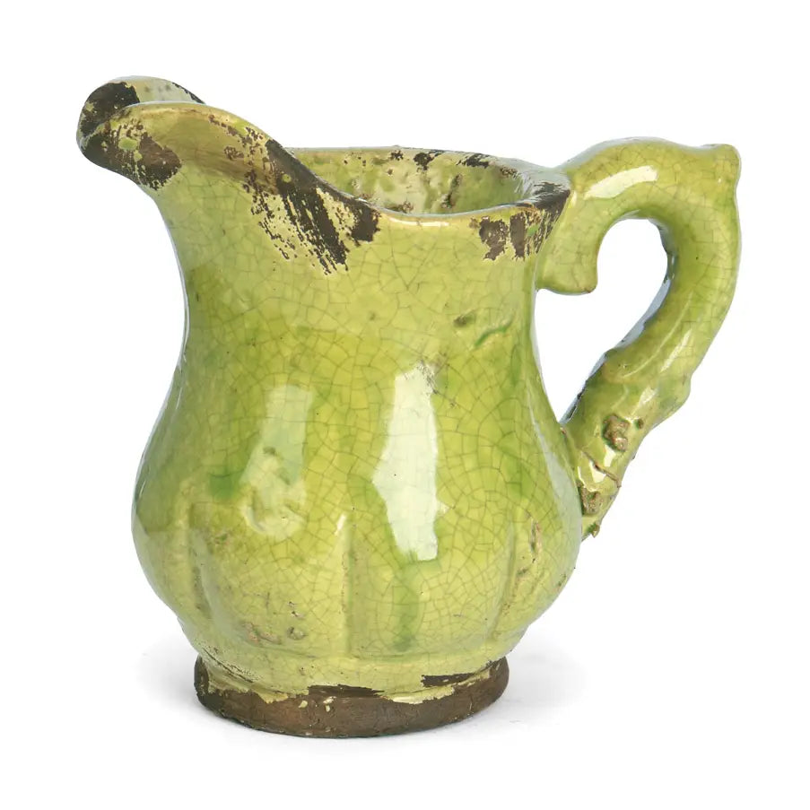 Green Ceramic Glazed Pitcher