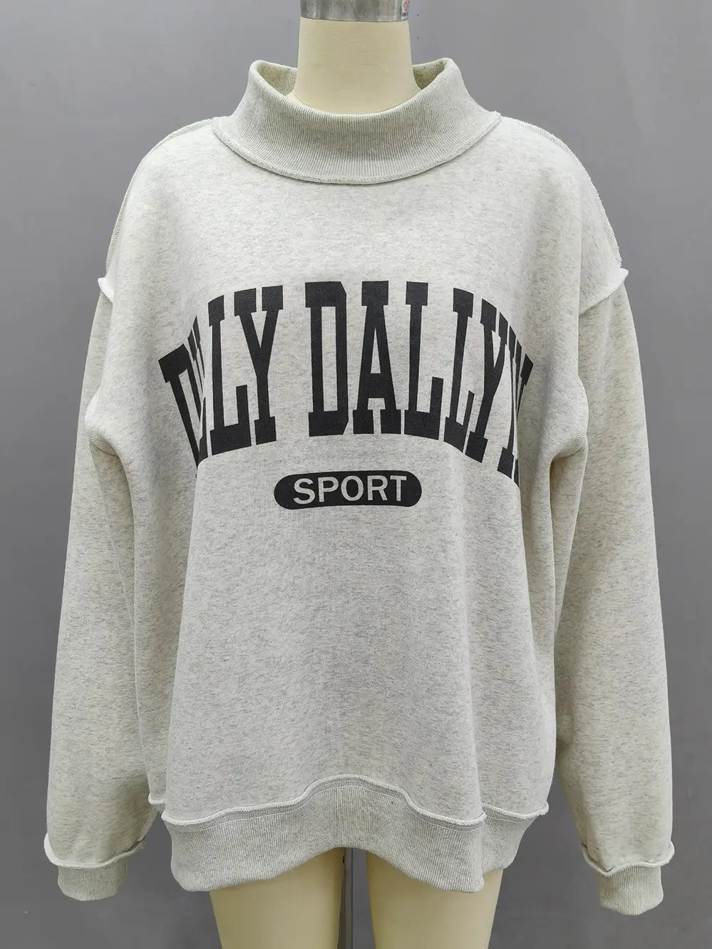 Dilly Dally Mock Reversible Sweatshirt