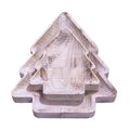 Whitewashed Wood Tree Set