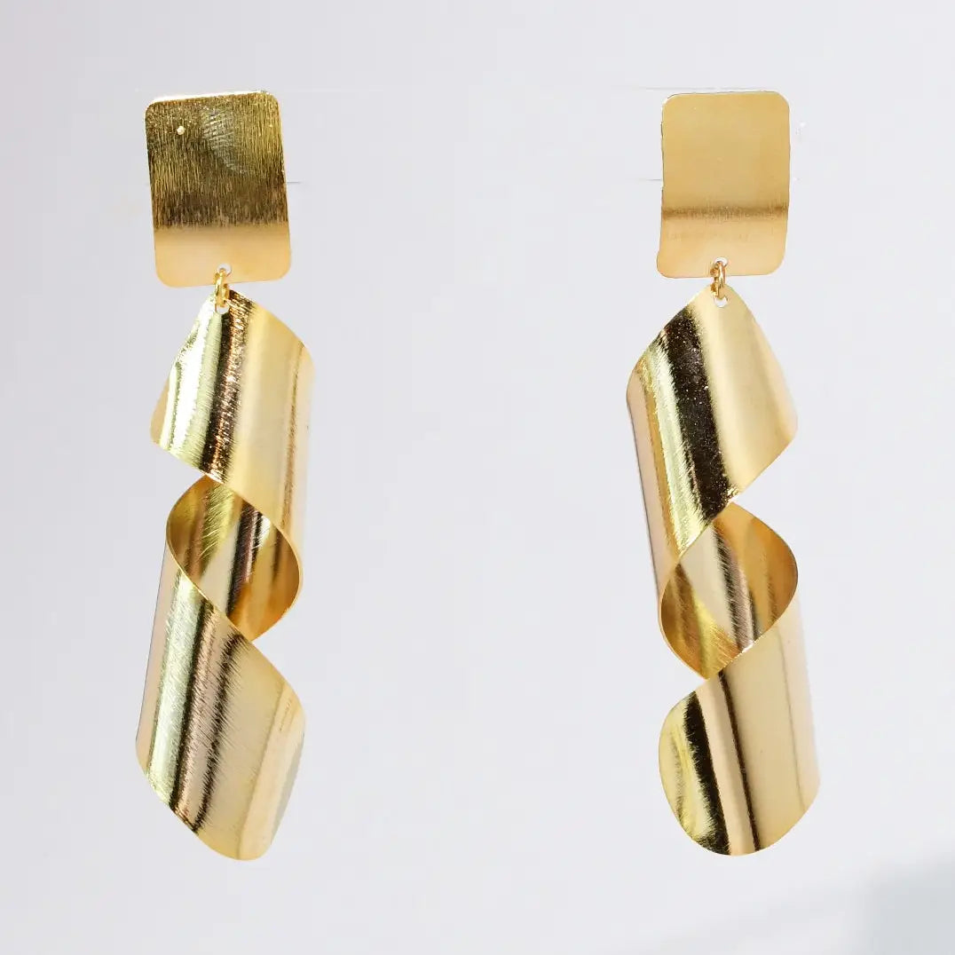 Golden Curls Earrings
