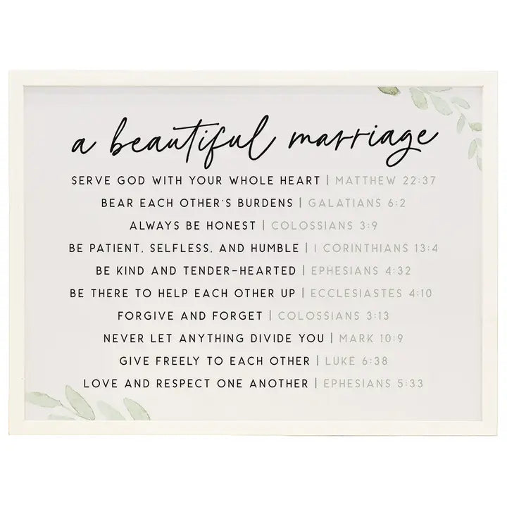 Beautiful Marriage Framed Art