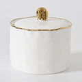 Covered Sugar Bowl w/Gold Rim