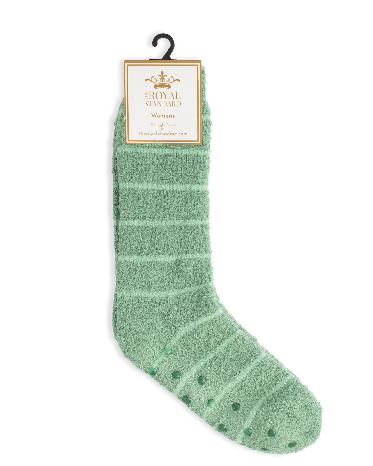 Green Stripe Snuggle Socks