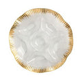 Gold Glass Divided Platter