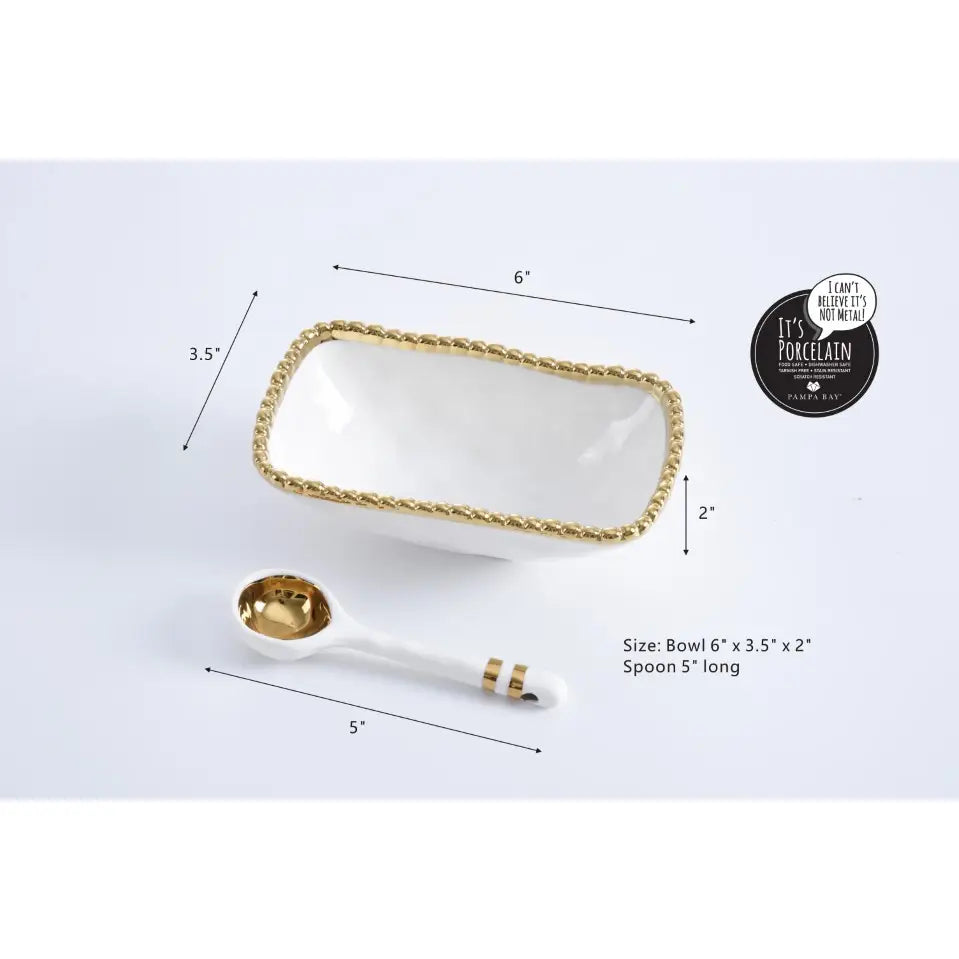 Salerno Golden Beaded Set