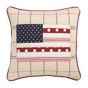 Flag Americana Quilted Pillow