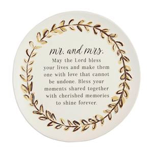 Mr. and Mrs. Blessing Plate
