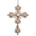 6.5" Glitter & Pearl Ornament