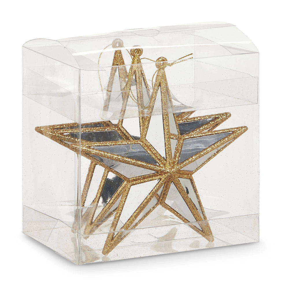 Box of Mirrored Star Ornaments