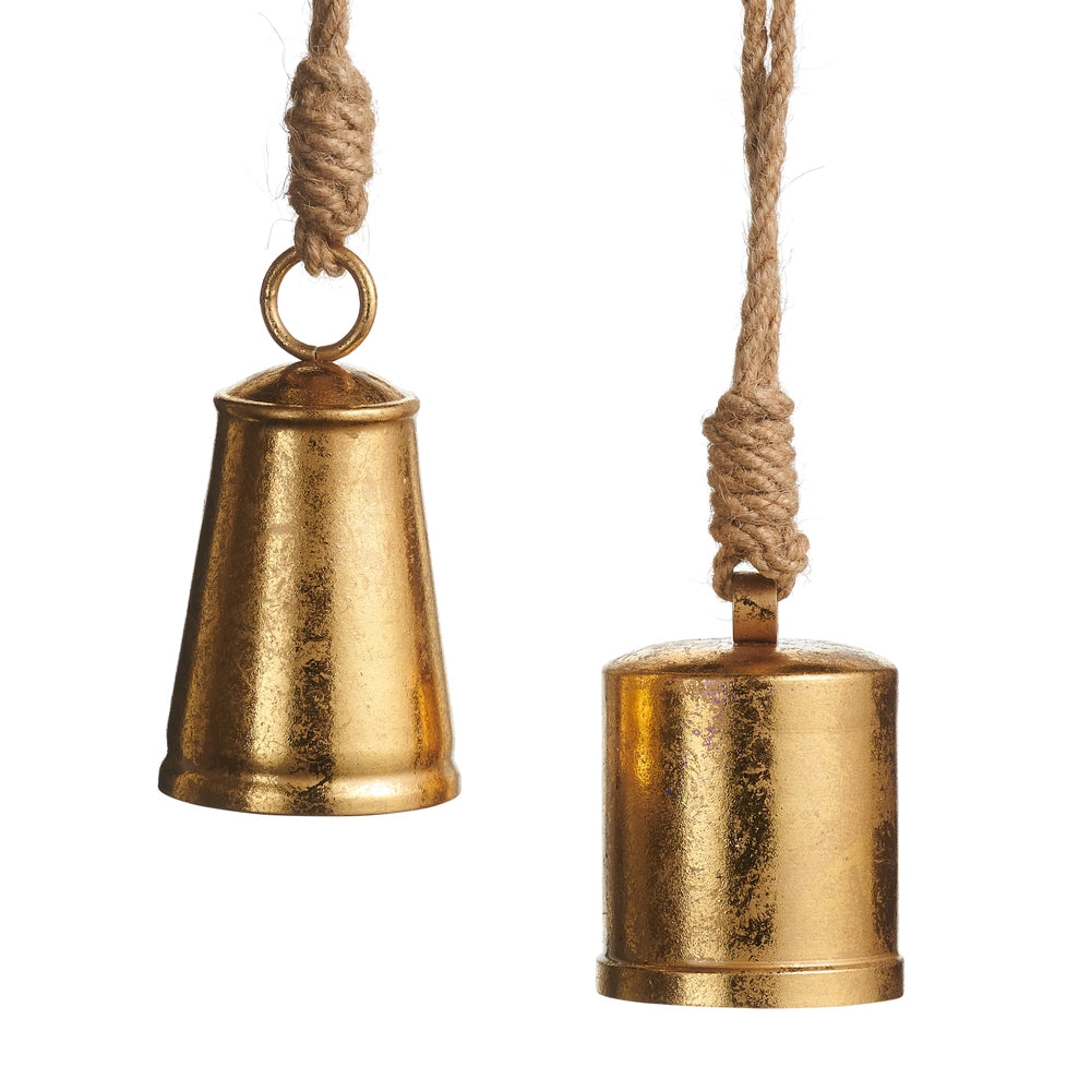 3.75" Gold Bell Ornaments