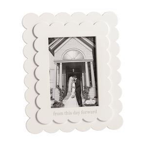This Day Forward Scalloped Frame