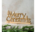 Wood+Gold Merry Christmas