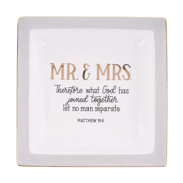 Mr. & Mrs. Joined Trinket Tray