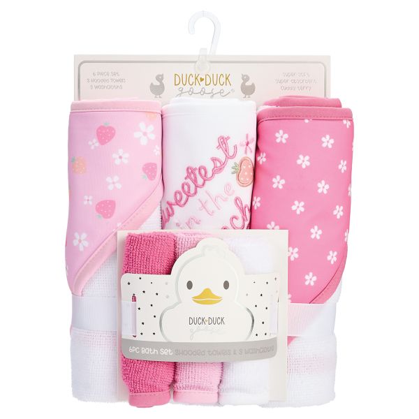 6pc Hooded Towel Set