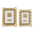Gold Ribbon Photo Frames