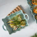 Casafina Med. Rect. Ruffle Baker