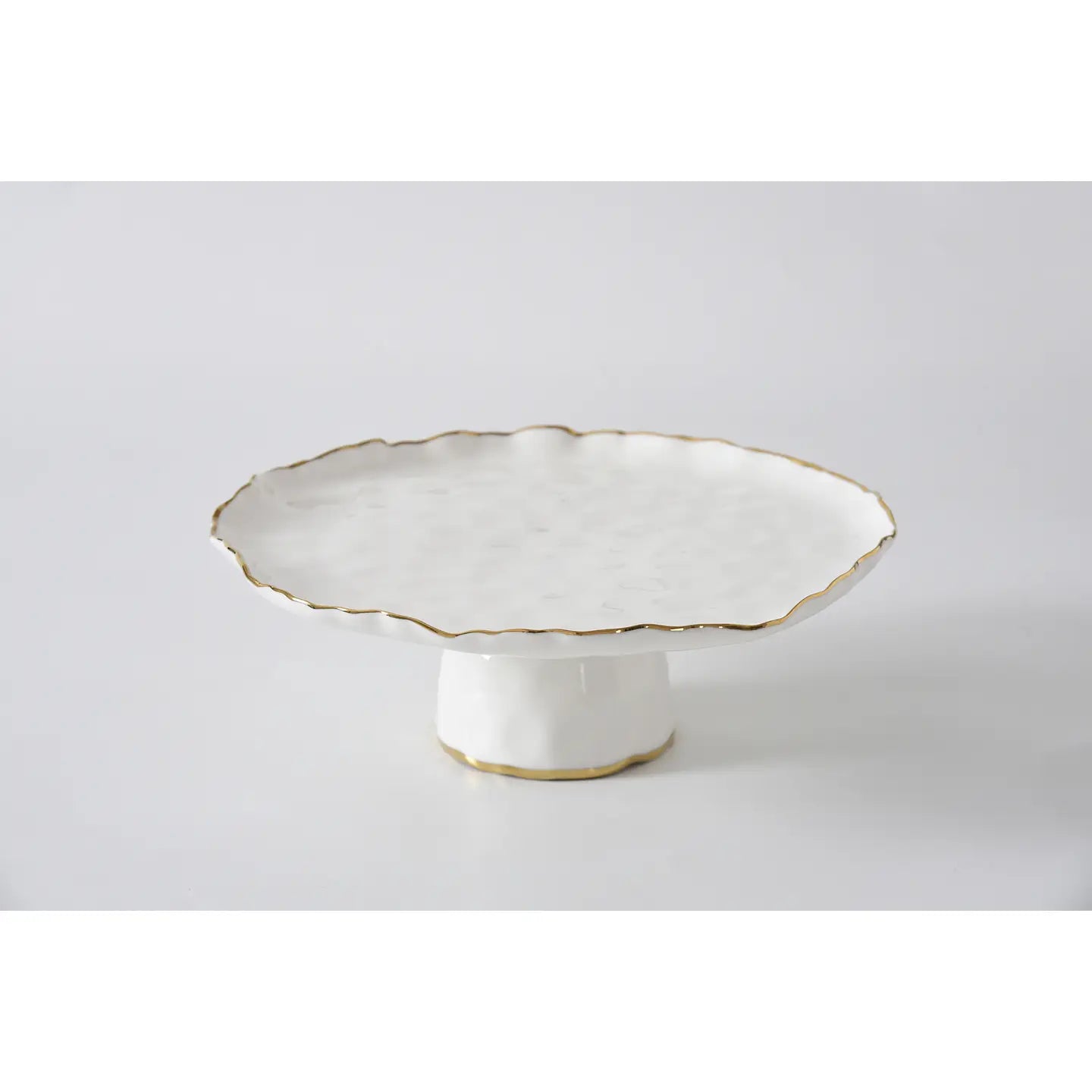 Pampa Bay Cake Stand w/Gold Trim