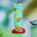 Mosaic Glass Hummingbird Feeder
