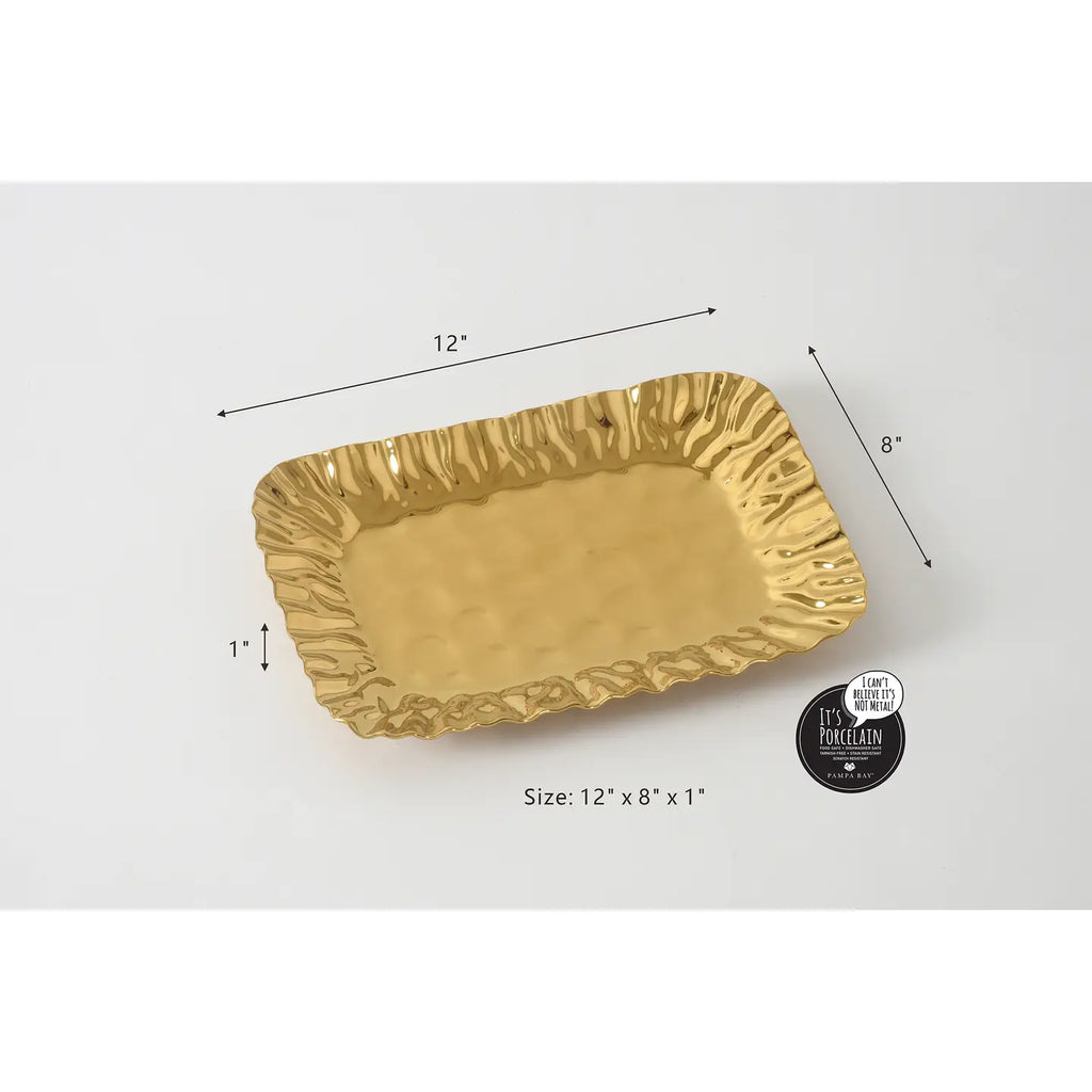 Gold Small Deep Tray