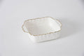 8x8 Gold Rim Square Baking Dish