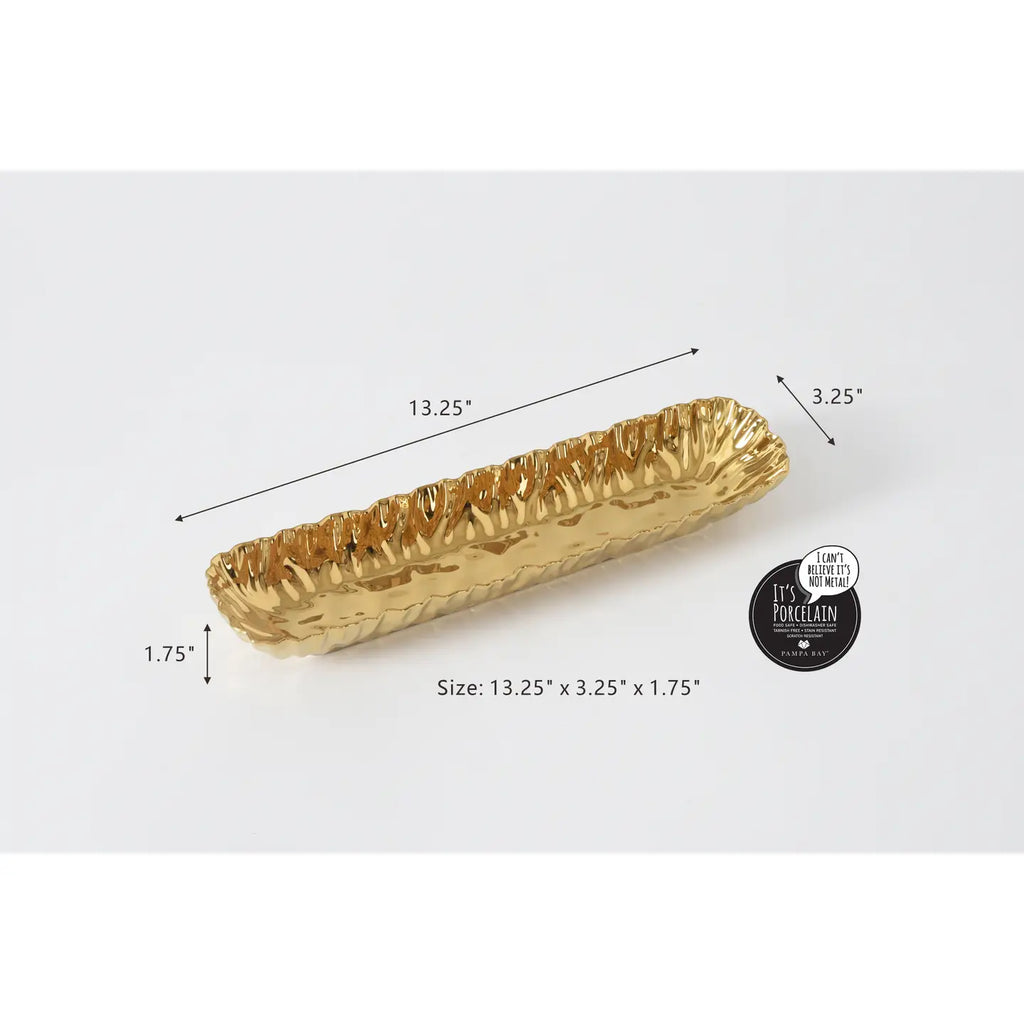 Gold Cracker Tray