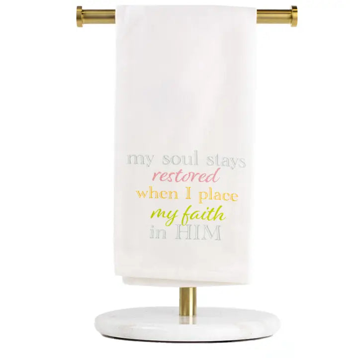 My Soul Restored Hand Towel