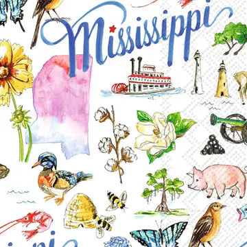 Mississippi Guest Napkins