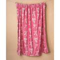 Hannah Bow Pink Throw