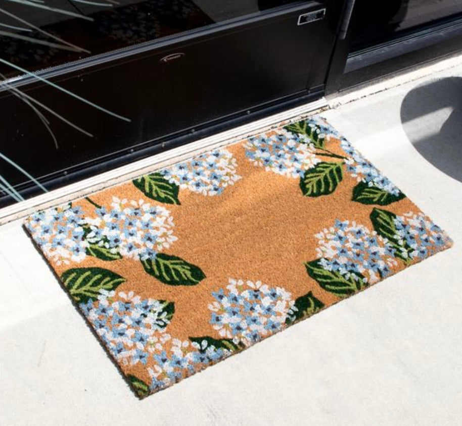Blue Hydrangeas Doormat