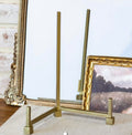 10" Brass Antique Sq Foot Easel