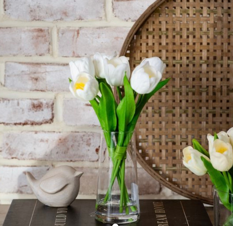White Tulips in Vase