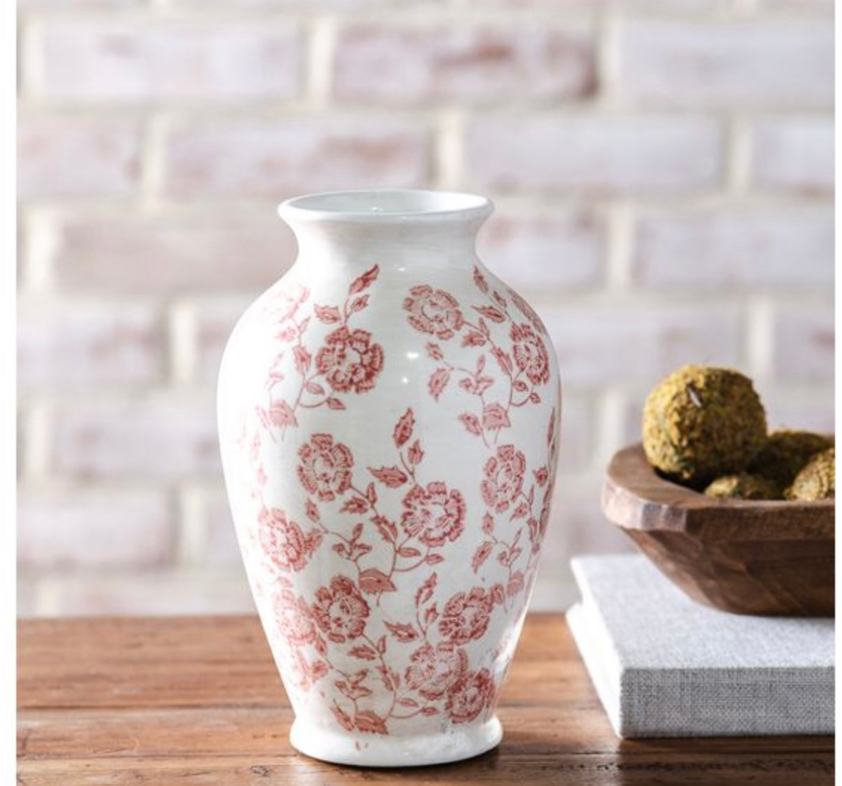 9" Rouge Floral Vase