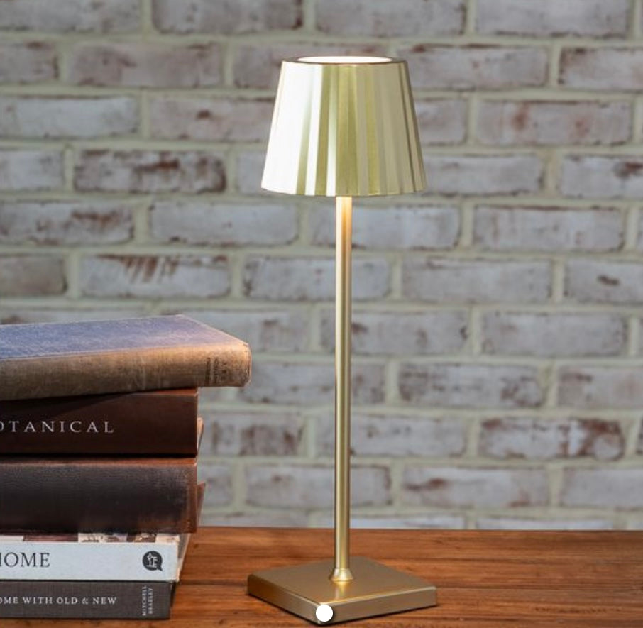 Rechargeable Gold LED Lamp