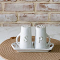 Salt & Pepper Shakers w/ Tray