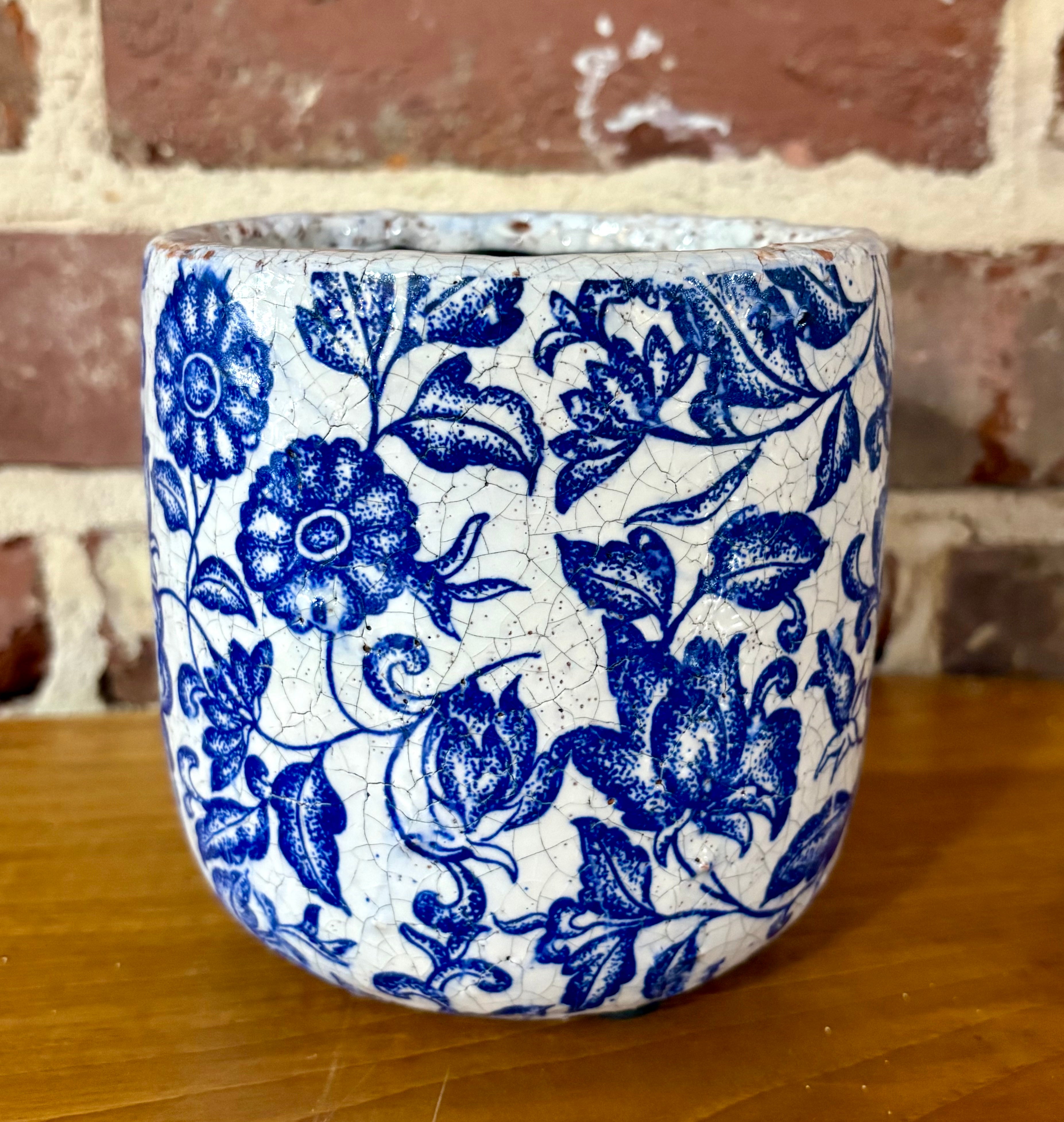 Small Floral Garden Pots