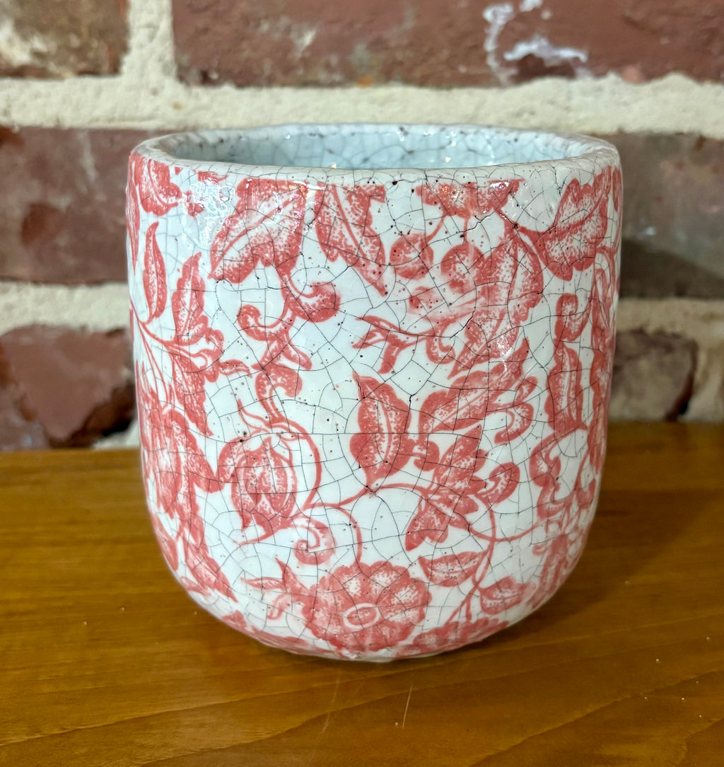 Small Floral Garden Pots