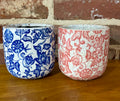 Small Floral Garden Pots