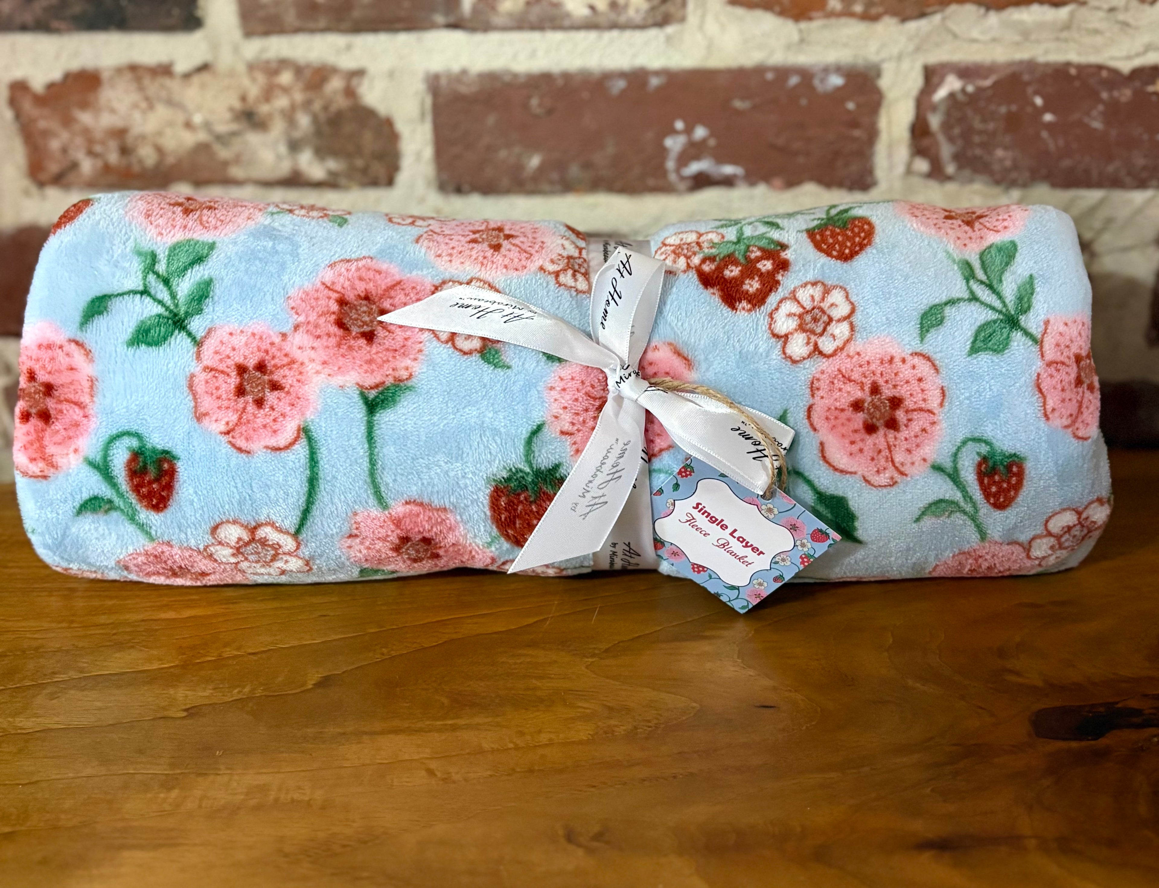 Strawberries in the Meadow blanket