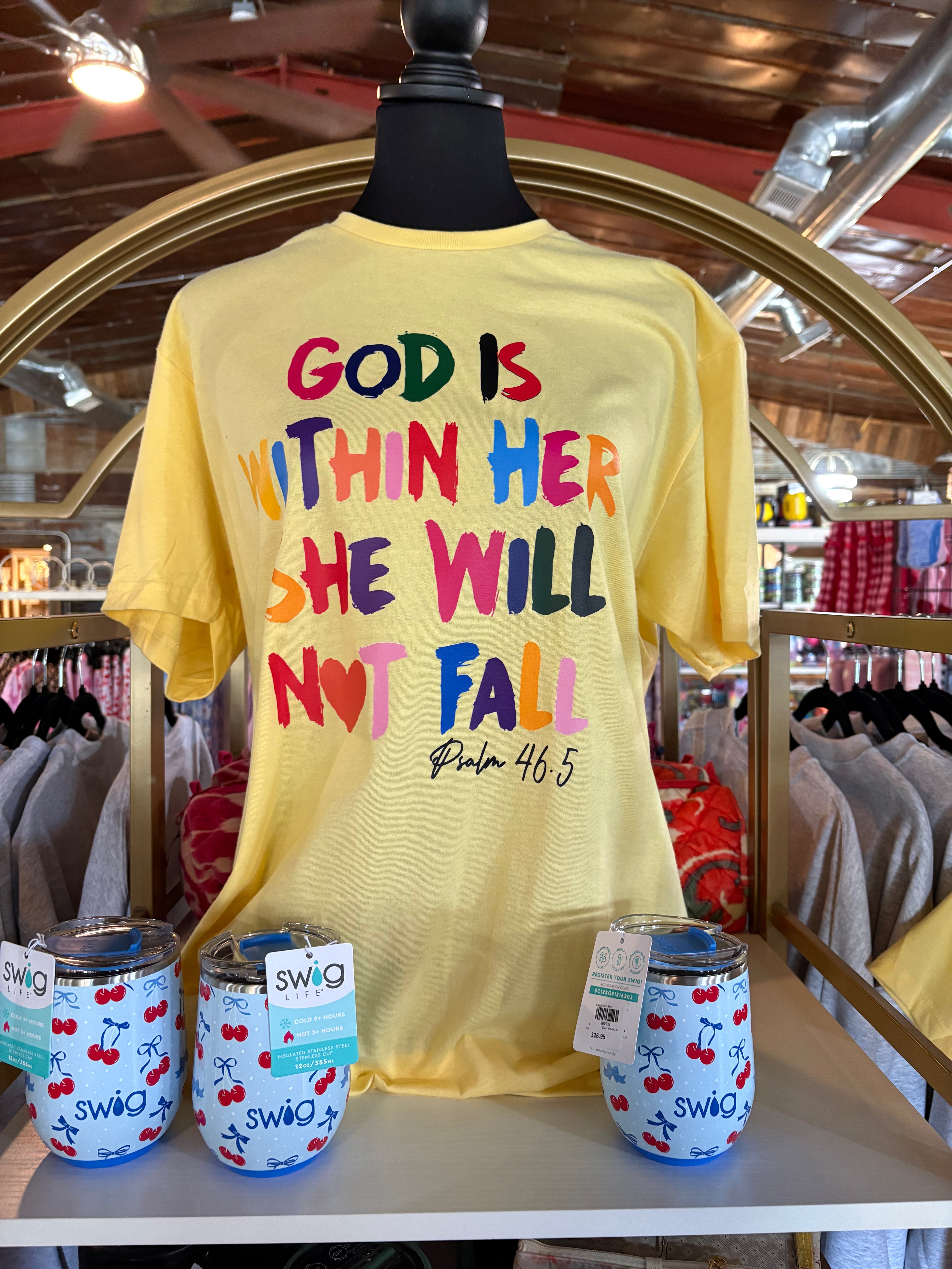 God is within her tee