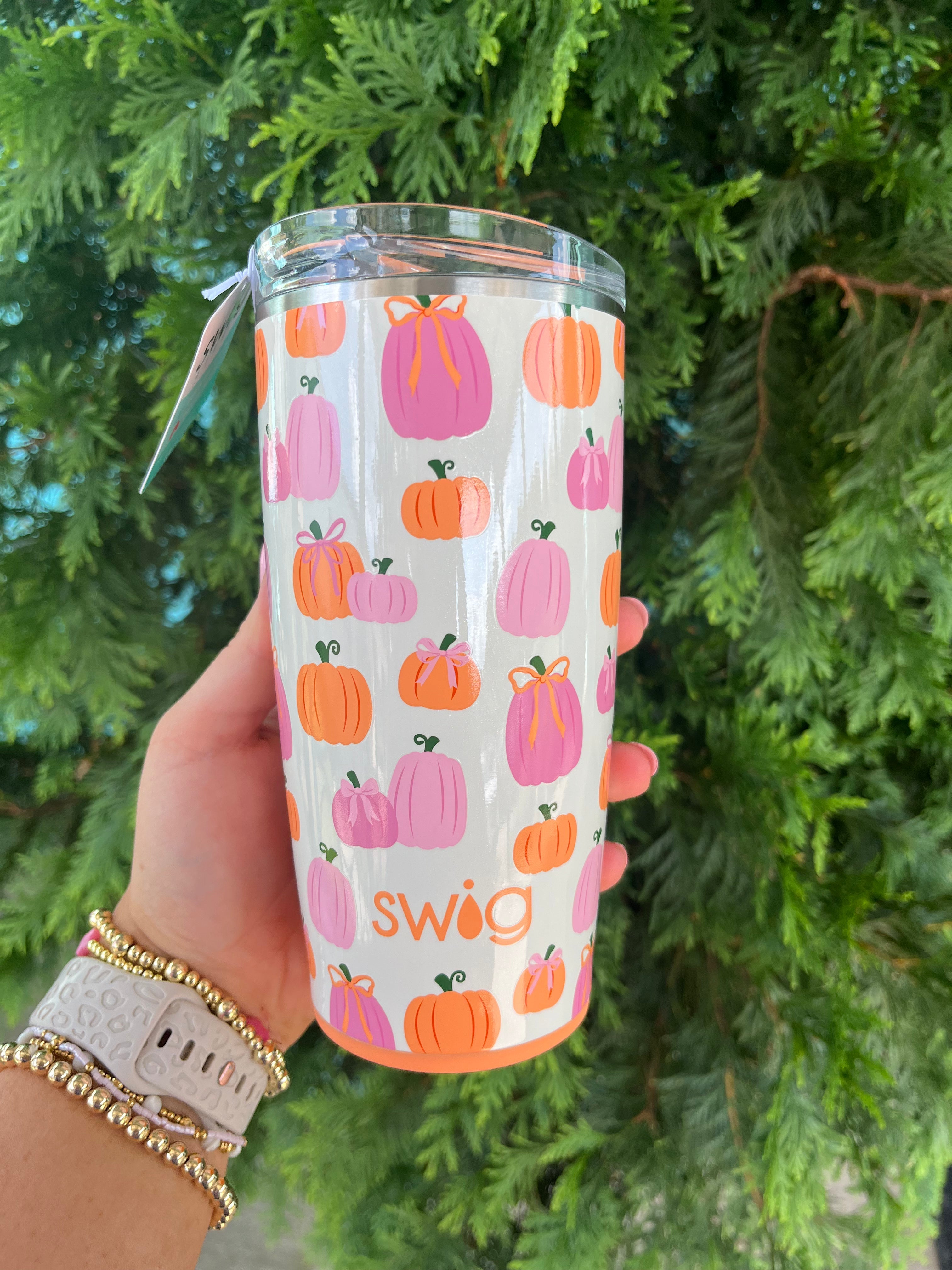 Pumpkin & Bows 22oz. Tumbler