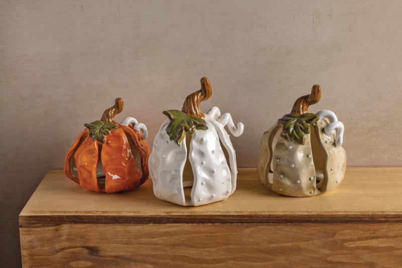 Stoneware Pumpkins