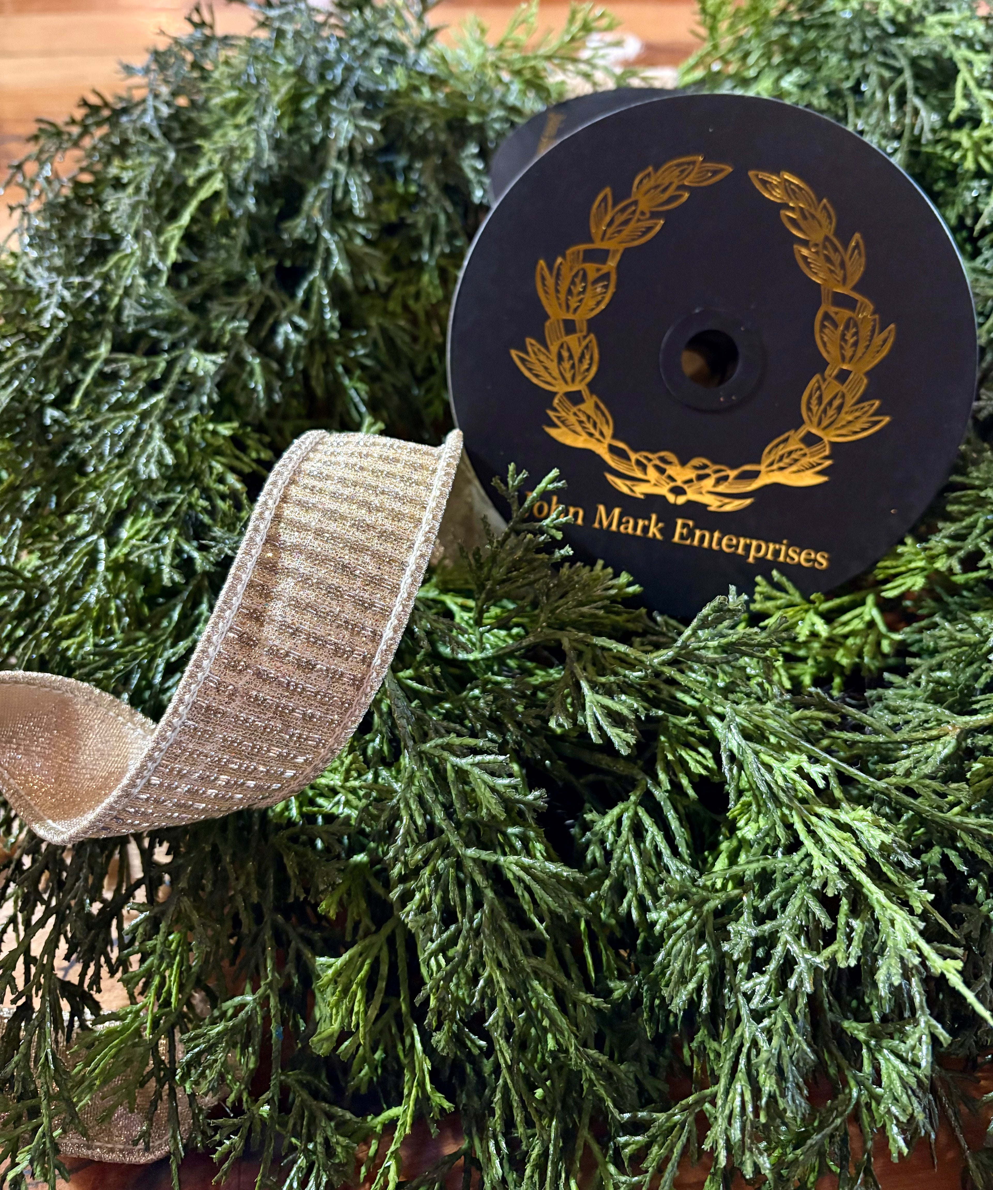 Gold Metallic Square Trim Ribbon