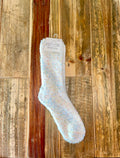 WS White Confetti Sock
