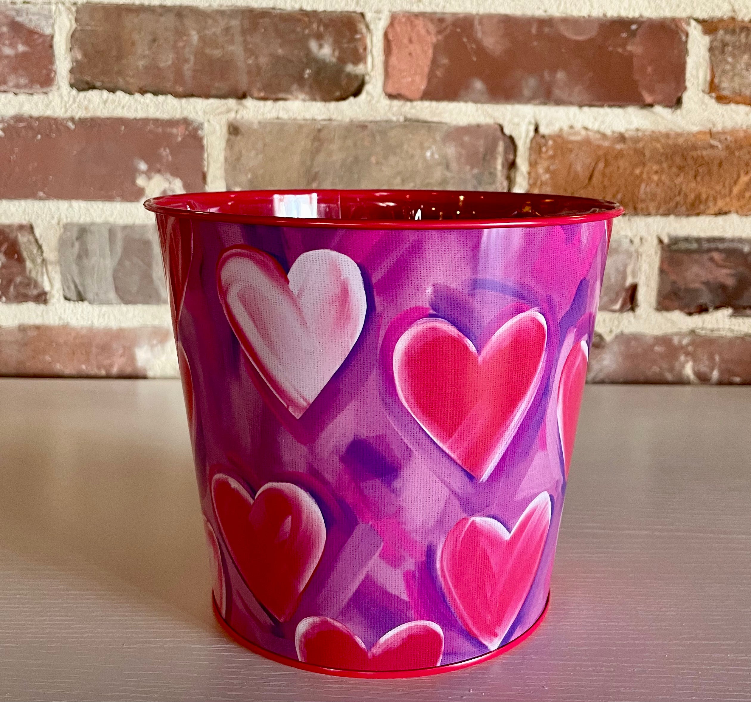 Painterly Heart Pot
